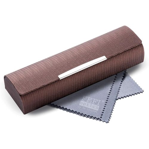 Petit Étui Pour Lunettes De Lecture Aspect Cuir Avec Revêtement Chromé