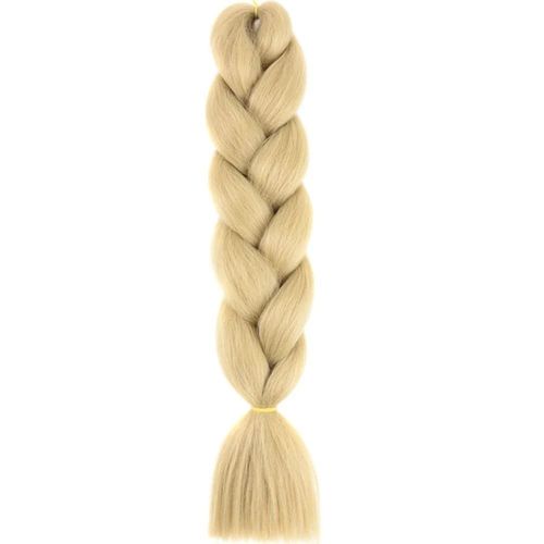 Extensions De Tresses Synthétiques Jumbo Box Braids De 61 Cm Pour Enfants, Tresses À Faire Soi-Même, Roses, Violettes Et Jaunes