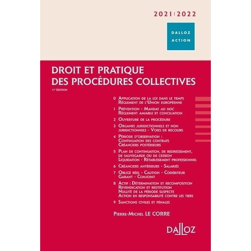 Droit Et Pratique Des Procédures Collectives