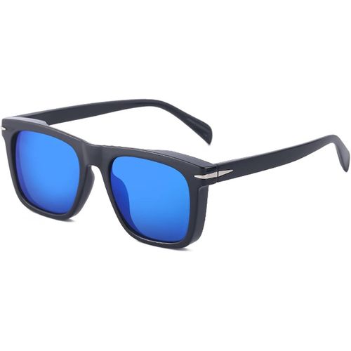 Lunettes de soleil rectangulaires vintage pour hommes Tinted Lens Retro Tintes Sports conduisant des lunettes de golf de pêche à la pêche à cyclisme
