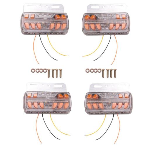 4 Pièces Feux De Remorque Led 12-24 V Feux De Position Latéraux Feux Arrière De Remorque Feux Latéraux De Camion Feux De Signalisation