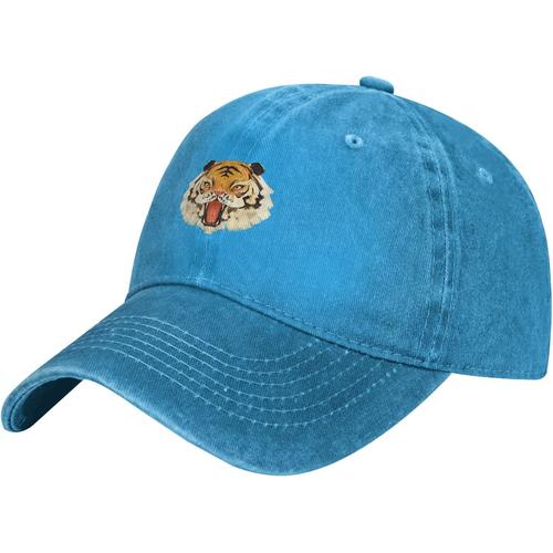 Chapeau De Tigre Mignon, Casquette De Baseball De Cowboy Réglable Pour Hommes Et Femmes, Casquette De Camionneur