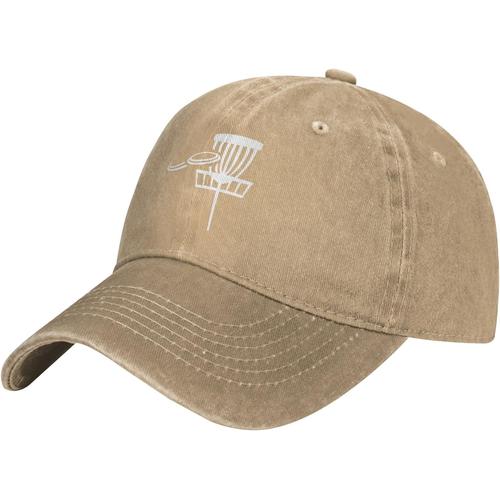 Chapeau De Golf À Disque, Casquette De Baseball De Cowboy Réglable Pour Hommes Et Femmes, Casquette De Camionneur