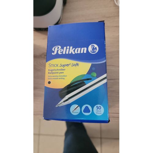Pelikan Stylo Bleu À Bille Stick Super Soft, Assorti, Présentoir