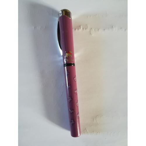 Stylo Plume À Encre Chipie Mauve + Plusieurs Petites Cartouches