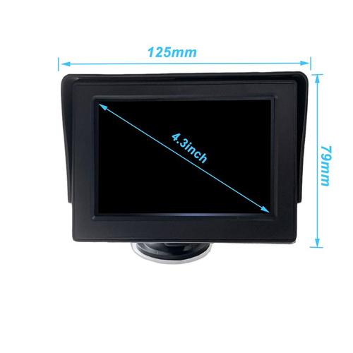 4.3 Inch Hd Car Baby Rearview Monitor Mirror Night Vision Camera