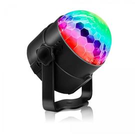 Boule Disco, Boule a Facette 12W 51 LEDs 12.5x12.5x13CM Lampe de Scène  Lumière Soirée