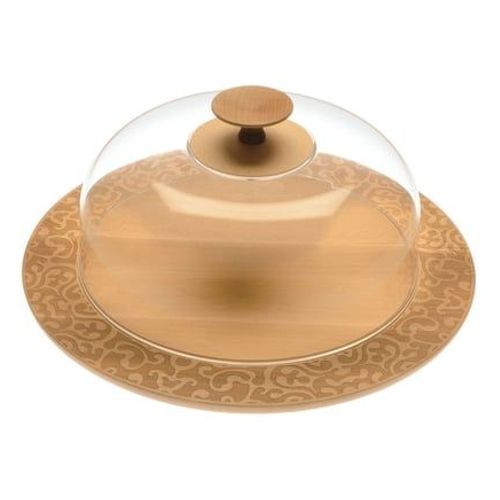 Alessi - Plateau À Fromages Dressed In Wood Bois De Hêtre Ø41,8 Cm  - Marron