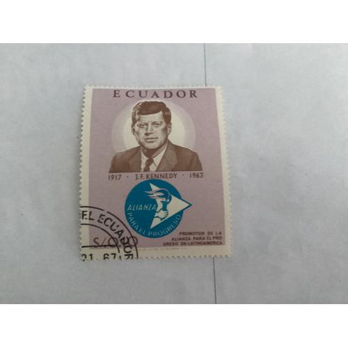 1 Timbre, J.F. Kennedy, Équateur, Année 1967