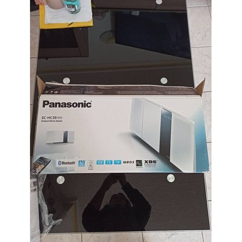 Mini chaine compact panasonic SC HC39EF blanche