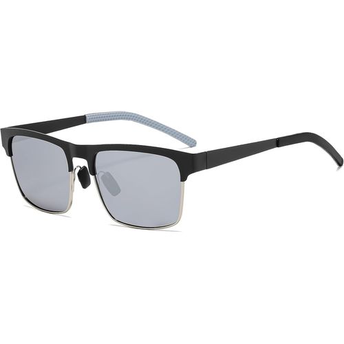 Lunettes De Soleil Polarisées Pour Homme - Lunettes De Soleil Rectangulaires - Protection Uv400 - Lunettes De Soleil Rectangulaires - Pour Sports De Plein Air - Lunettes De Soleil À La Mode