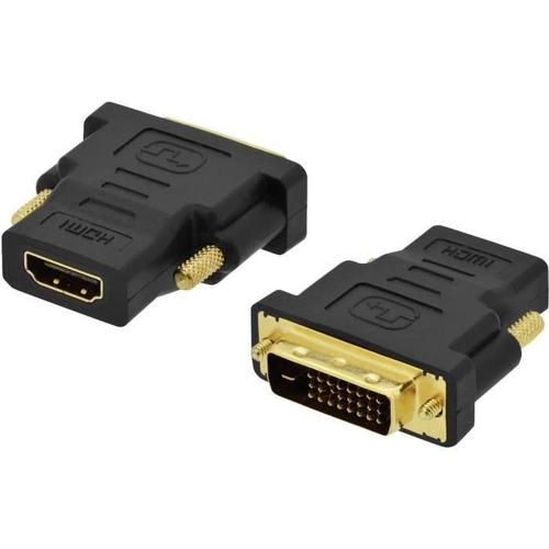 Adaptateur pour données VIDEO HDMI 19 FEMELLE vers DVI 24+1 MALE