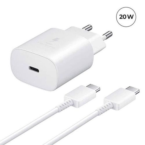 Chargeur Rapide 20w Usb-C + Câble Usb-C Vers Usb-C Pour Oppo Reno Zoom 10x 6.6" Blanc - Yuan Yuan
