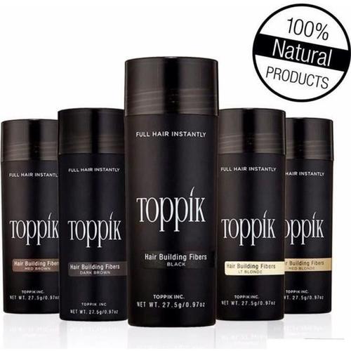 Toppik 27,5g Poudre De Cheveux Densifiant Kératine Calvitie Fiber ( Dark Brown / Chatain Fonce ) 