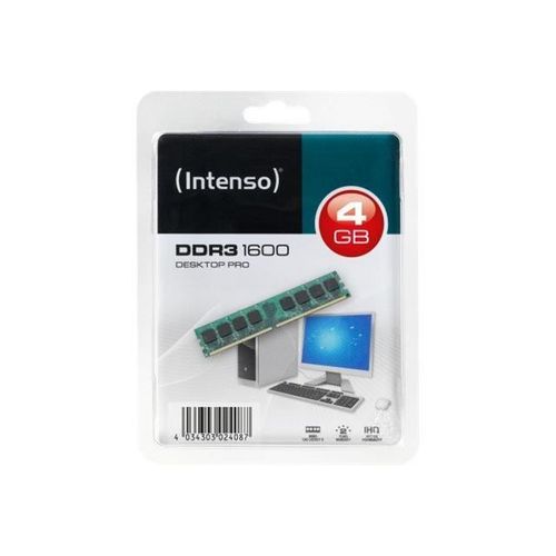 Intenso Desktop Pro DDR3 4 Go DIMM 240 broches 1600 MHz - PC3-12800 CL11 1.5 V non ECC