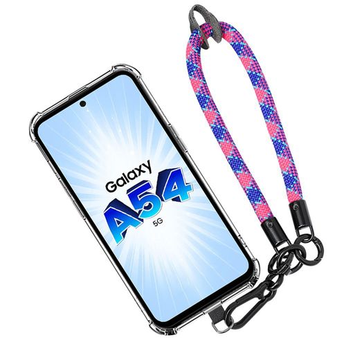 Coque Bracelet Pour Samsung Galaxy A54 5g, Protection Antichoc Avec Bracelet Détachable Multicolore - Booling