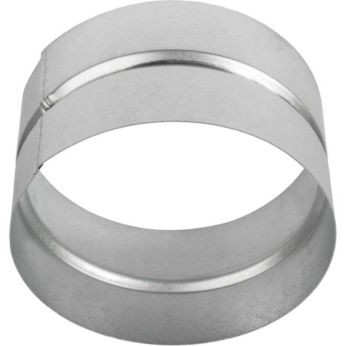 Raccord de tuyau rond en métal ø120 mm - Rallonge de purge - Raccord de tuyau en acier galvanisé - Rallonge de tuyau en métal
