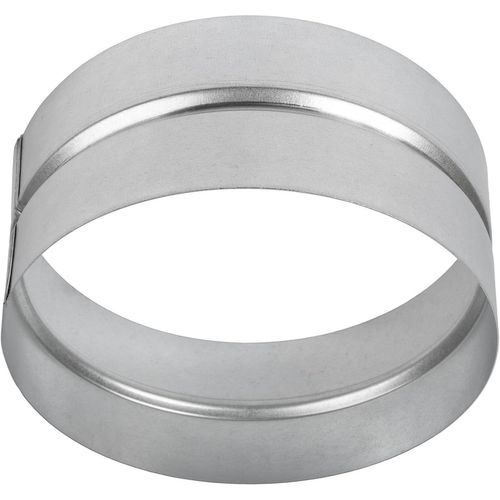 Raccord de tuyau rond en métal ø160 mm - Rallonge de purge - Raccord de tuyau en acier galvanisé - Rallonge de tuyau en métal