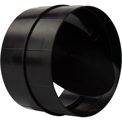 Raccord de tuyau - Couvercle anti-retour - En PVC - Système de ventilation - Diamètre : 100 mm - Diamètre : 100 mm - Avec clapet anti-retour