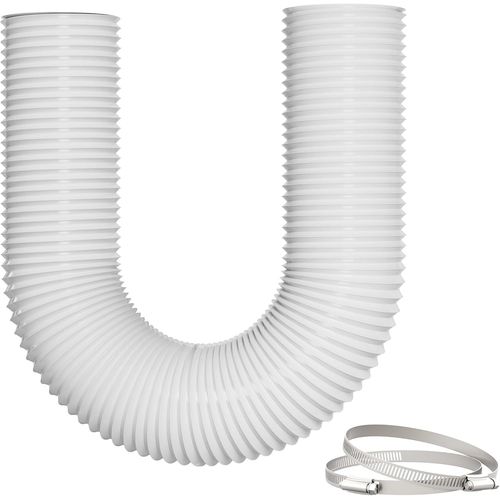 Gaine VMC Antidéchirure 75mm x 5m, 5 Couches Renforcées, Isolation Thermique et Acoustique, Longueur Réglable, Sans Odeur, avec Colliers - Parfait pour Ventilation et Tuyaux Sèche-Linge