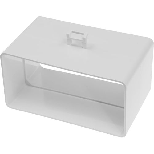 Connecteur de canal rectangulaire 120 x 60 mm - Raccord de sortie de tuyau - Pour chauffage, refroidissement, ventilation - Adaptateur de canal de système CVC