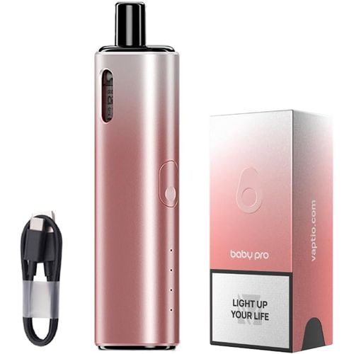 Pod Mod Avocado Baby Pro Cigarette électronique Vape Kit 1300 mah 3.5 ml 0.6 ohm Pod Vaporisateur Kit de démarrage sans e liquide sans nicotine (Rose PINK)