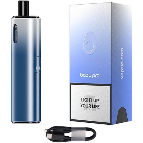 Pod Mod Avocado Baby Pro Cigarette électronique Kit 1300 mah Vape 3,5 ml 0,6 ohm Pod Vaporisateur Kit de démarrage sans e liquide sans nicotine (bleu)