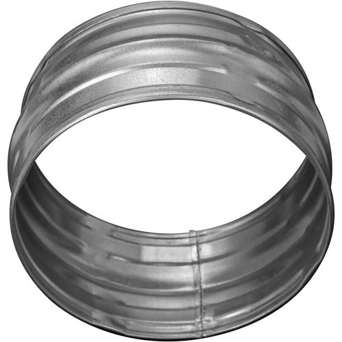 Coupleurs de conduits sans couture - Connecteur d¿aération en métal - Extension de tuyau d¿aération de 100 mm - Raccord de tuyau en métal galvanisé