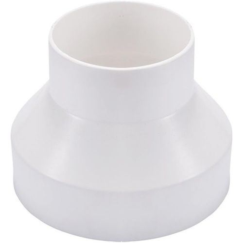 Réducteur droit de conduits d'adaptateur pour extracteur d'air, blanc