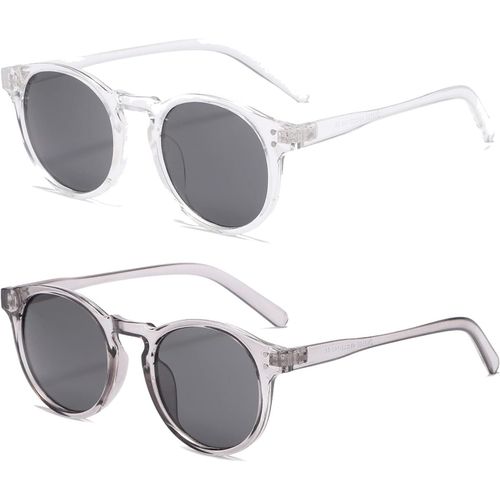 Lunettes de Soleil Rondes Retro pour Hommes et Femmes Protection UV400