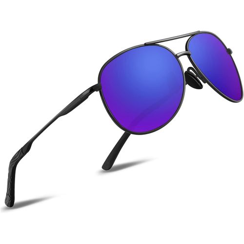Lunettes De Soleil Homme Pilote Lunettes De Soleil Polarisées Pour Hommes Et Femmes Protection Style Classique Lunettes Ultralégères Verres Anti-Reflets Conduite Pêche Sports Avec Lunettes De Soleil