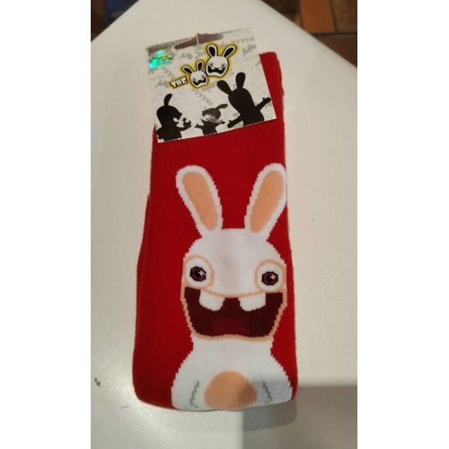 Chaussettes D'intérieur Antidérapantes Les Lapins Crétins Neuf