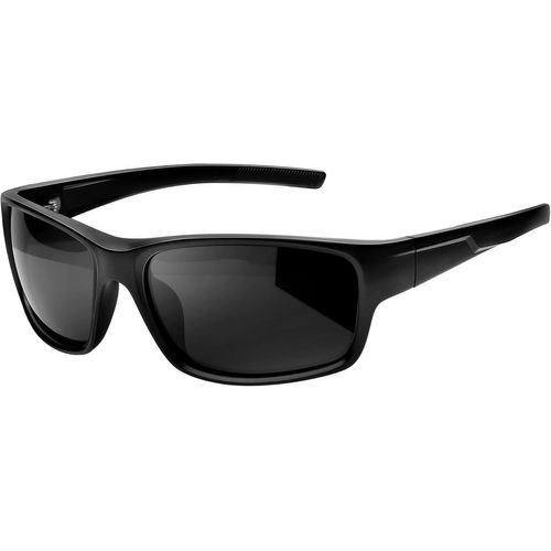 Lunettes De Soleil Sport Polarisées Homme Femme Enveloppantes Rectangulaires Ultra-Légères Uv400