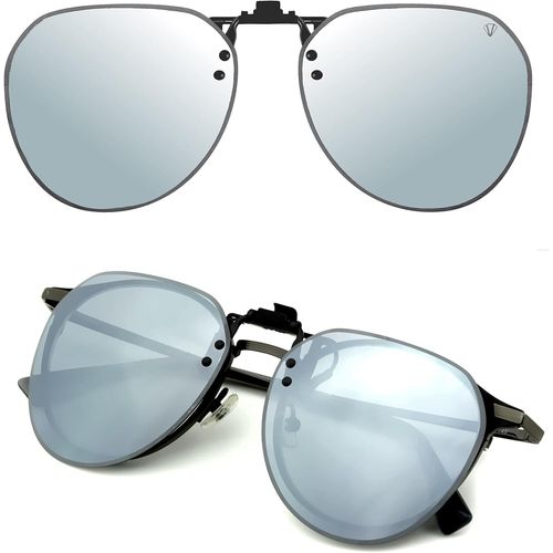 Clip Lunettes De Soleil Polarisées, Relevable Et Ultra Léger, Surlunettes De Soleil, Clip Solaire, Homme, Femme, 100% Anti-Uv, Certifié Ce
