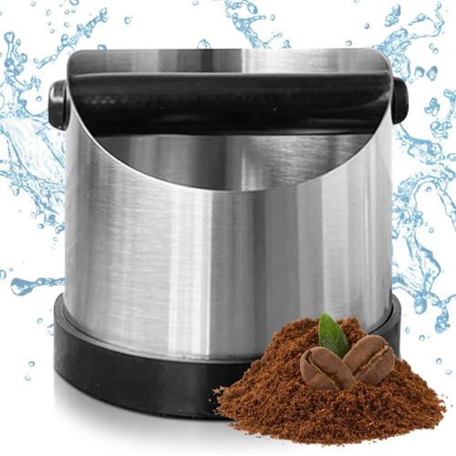 KAL-Réservoir De Tapotement Pour Porte-Filtre, Sporgo Knock Box, En Acier Inoxydable, Boîte À Café Pour Accessoires Barista, Bac À Marc De Café, Boîte De Ramassage Pour Accessoires De Machine À