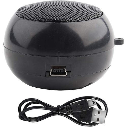 KALANKA-Mini Haut Parleur Portable Bluetooth avec entrée Audio auxiliaire 3,5 mm extérieur étanche intégré Batterie téléphone(Noir)