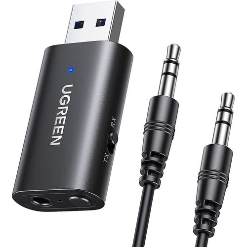KALANKA-Adaptateur Jack Bluetooth 5.4 pour TV Télé Émetteur Récepteur 2 en 1 pour Voiture Prise Aux 3.5mm Transmetteur Auxiliaire Audio pour Casque Écouteurs Enceinte Amplificateur