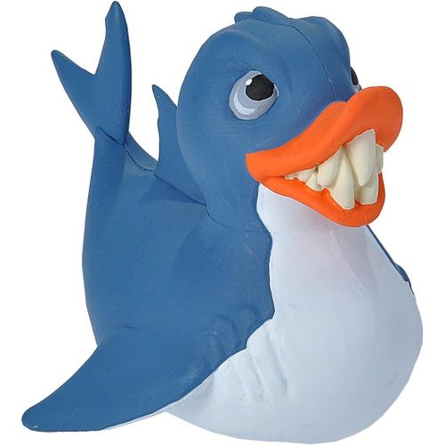 KALANKA-Wild Republic Rubber Duck Requin, Canard en Caoutchouc, Jouet de Bain, Idée Cadeau pour Bébé, Canard en Plastique, Super Cadeau pour Les Enfants et Les Adultes, 10 cm, Bleu