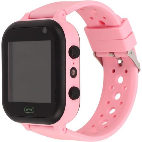 Kalanka-Montre Vocale Intelligente, Montre Intelligente Téléphone Ip67 Étanche Montre Intelligente Sportive Pour Les Enfants De 3 À 12 Ans, Double Appel Position Gps Réveil Lampe De Poche (Rose)