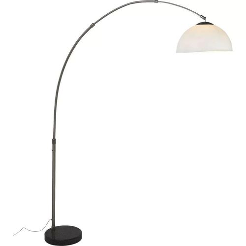 Lampadaire Arc En Inox Bross Annes 70 Blanc