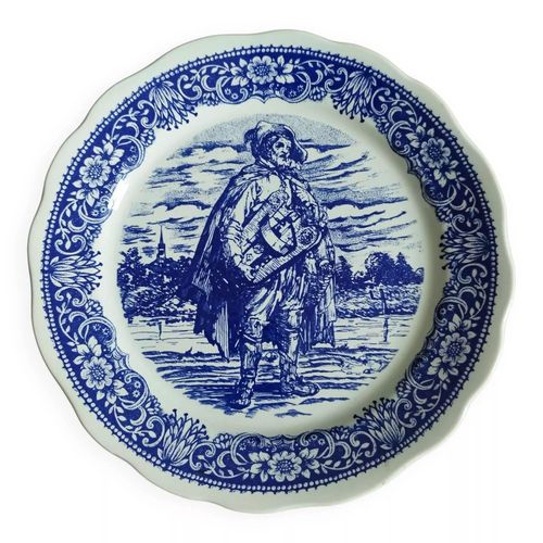 Assiette Murale Bleu