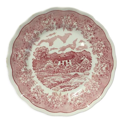 Assiette Decorative Faencerie Italienne Nfontebasso 1760 Rouge