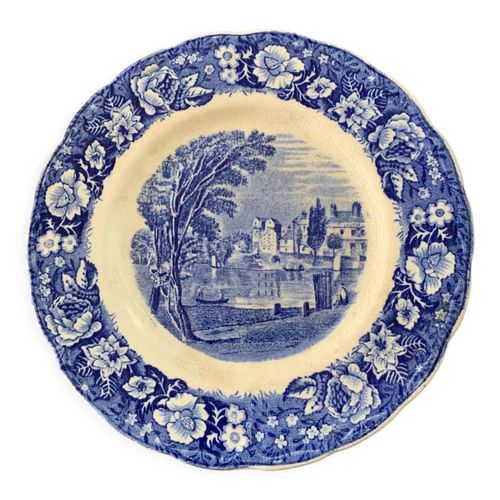 Assiette Palissy Pottery England Bleu