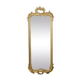 Miroir ancien franais dor de style baroque du XIXe sicle 148 cm dore
