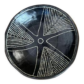 Assiette Decorative Noir