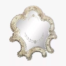 Miroir vnitien Murano argent