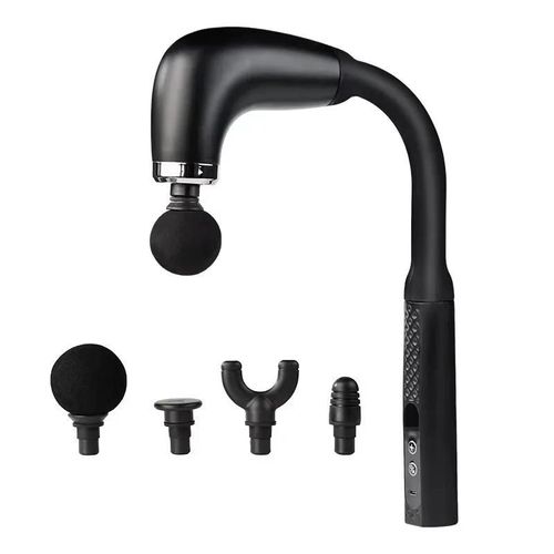 Pistolet De Massage Intelligent, Masseur Électrique, Marteau De Massage, Rechargeable, Marteau Portatif Pour La Maison, Artefact De Dos, Masseur Corporel-Noir