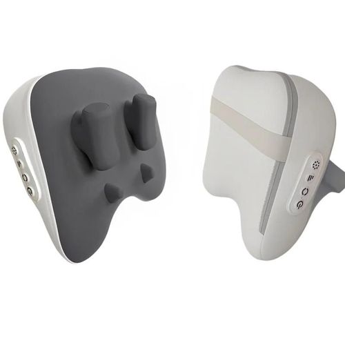 Trapezius Oreiller De Massage Électrique Pour Le Cou Et Les Épaules Sans Fil Voiture Et Maison Masseur Chaleur Taille Jambe Cervicale Shiatsu Pétrissage-Gris 
