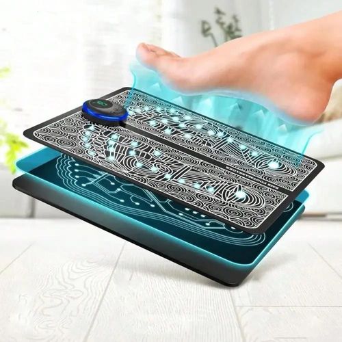 Coussin De Semelle De Massage Intelligent Pour Masseur De Semelle Portable Domestique, Modèle De Chargement Usb-Noir