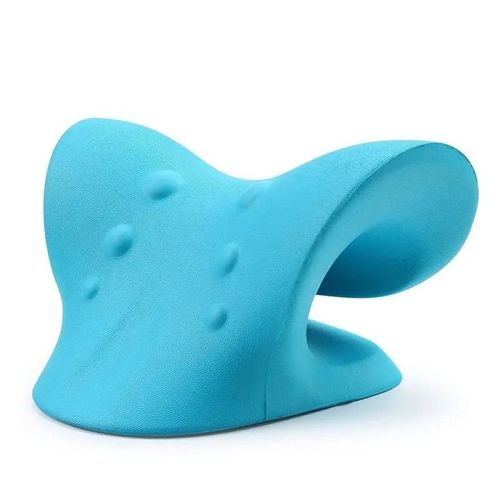Civière De Cou Et D'épaule, Relaxant, Dispositif De Traction Chiropratique Cervicale, Oreiller De Massage Pour Soulager La Douleur, Alignement De La Colonne Cervicale-Bleu 
